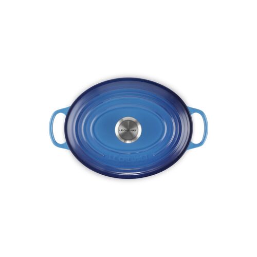 Le Creuset gietijzeren ovale braadpan - 27 cm / 4.1 liter - azure