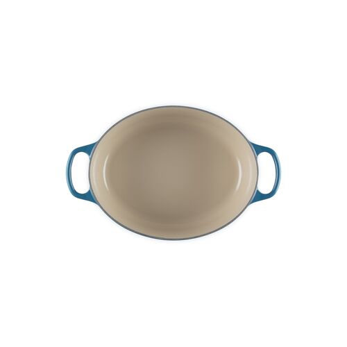 Le Creuset gietijzeren ovale braadpan - 27 cm / 4.1 liter - deep teal