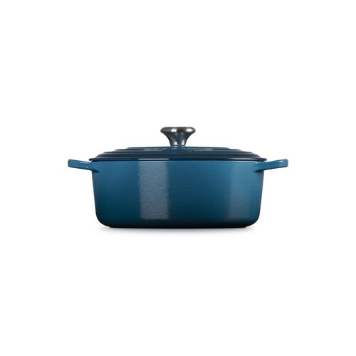 Le Creuset gietijzeren ovale braadpan - 27 cm / 4.1 liter - deep teal