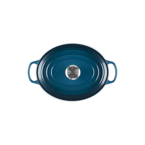 Le Creuset gietijzeren ovale braadpan - 27 cm / 4.1 liter - deep teal