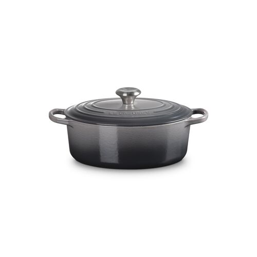 Le Creuset gietijzeren ovale braadpan - 27 cm / 4.1 liter - flint