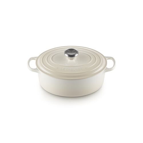 Le Creuset gietijzeren ovale braadpan - 27 cm / 4.1 liter - meringue