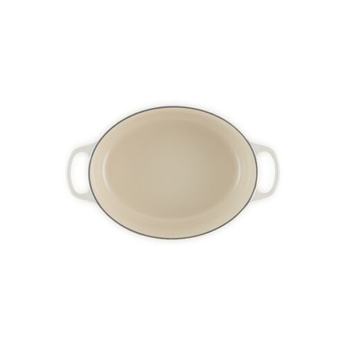 Le Creuset gietijzeren ovale braadpan - 27 cm / 4.1 liter - meringue