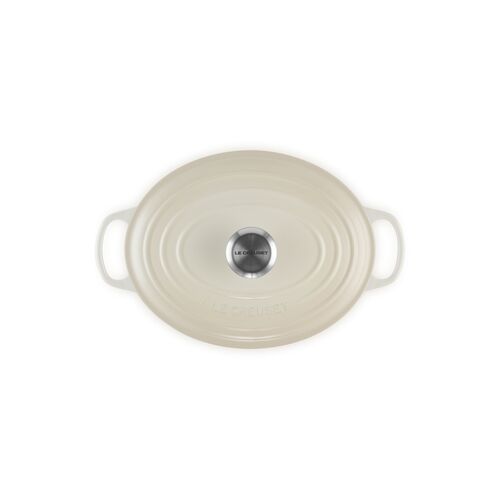 Le Creuset gietijzeren ovale braadpan - 27 cm / 4.1 liter - meringue