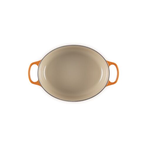 Le Creuset gietijzeren ovale braadpan - 27 cm / 4.1 liter - oranjerood