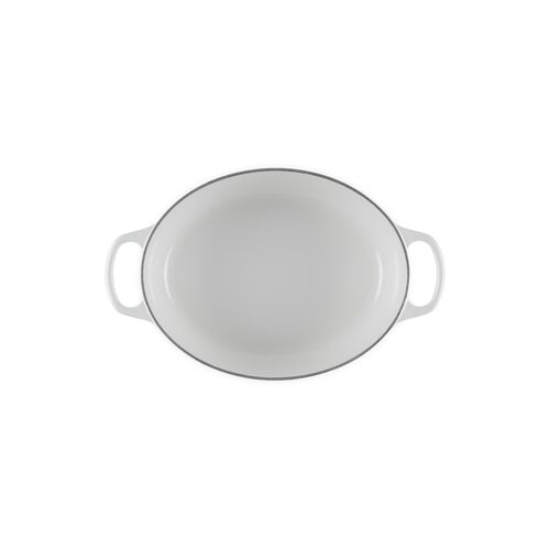 Le Creuset gietijzeren ovale braadpan - 27 cm / 4.1 liter - wit