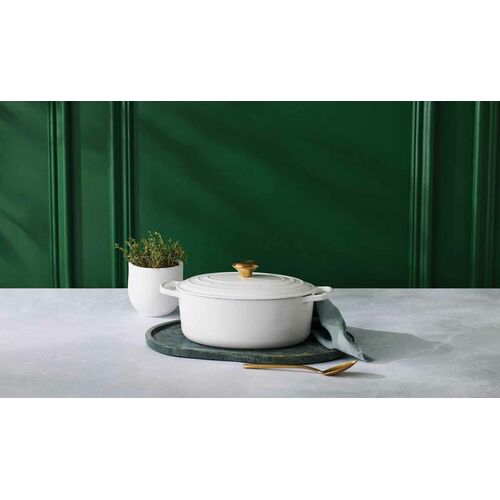 Le Creuset gietijzeren ovale braadpan - 27 cm / 4.1 liter - wit