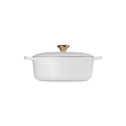Le Creuset gietijzeren ovale braadpan - 27 cm / 4.1 liter - wit
