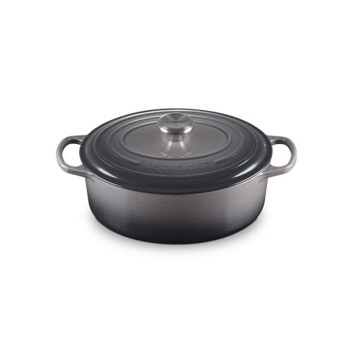 Le Creuset gietijzeren ovale braadpan 29 cm / 4.7 liter - flint
