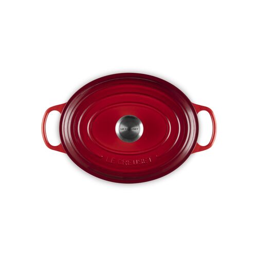 Le Creuset gietijzeren ovale braadpan - 29 cm / 4.7 liter - kersenrood