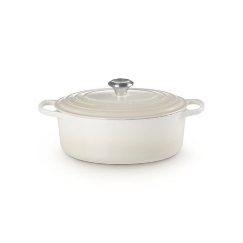 Le Creuset gietijzeren ovale braadpan - 29 cm / 4.7 liter - meringue