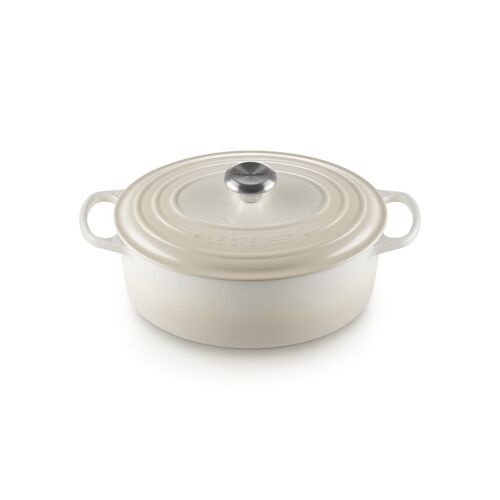 Le Creuset gietijzeren ovale braadpan - 29 cm / 4.7 liter - meringue