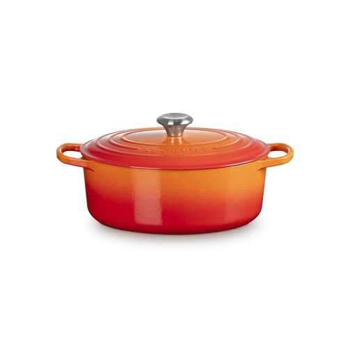 Le Creuset gietijzeren ovale braadpan - 29 cm / 4.7 liter - oranjerood