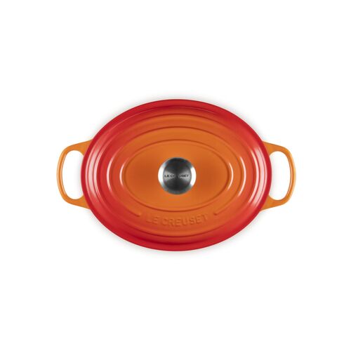 Le Creuset gietijzeren ovale braadpan - 29 cm / 4.7 liter - oranjerood