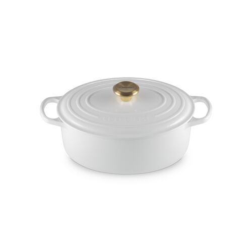 Le Creuset gietijzeren ovale braadpan - 29 cm / 4.7 liter - wit