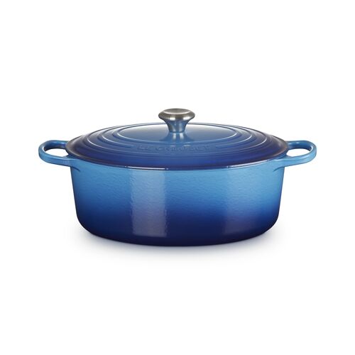 Le Creuset gietijzeren ovale braadpan 33 cm / 7.5 liter - azure