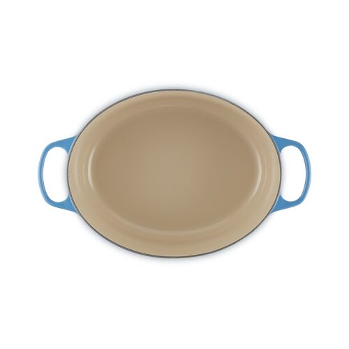 Le Creuset gietijzeren ovale braadpan 33 cm / 7.5 liter - azure