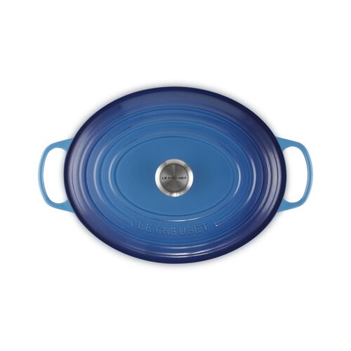 Le Creuset gietijzeren ovale braadpan 33 cm / 7.5 liter - azure