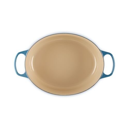 e Creuset gietijzeren ovale braadpan - 33 cm / 7.5 liter - deep teal
