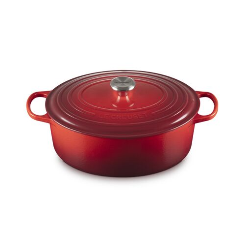 Le Creuset gietijzeren ovale braadpan 33 cm / 7.5 liter - kersenrood