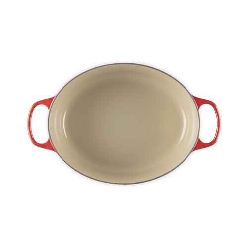 Le Creuset gietijzeren ovale braadpan 33 cm / 7.5 liter - kersenrood
