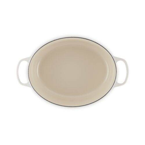 Le Creuset gietijzeren ovale braadpan - 33 cm / 7.5 liter - meringue