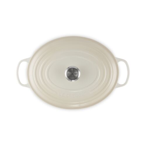 Le Creuset gietijzeren ovale braadpan - 33 cm / 7.5 liter - meringue