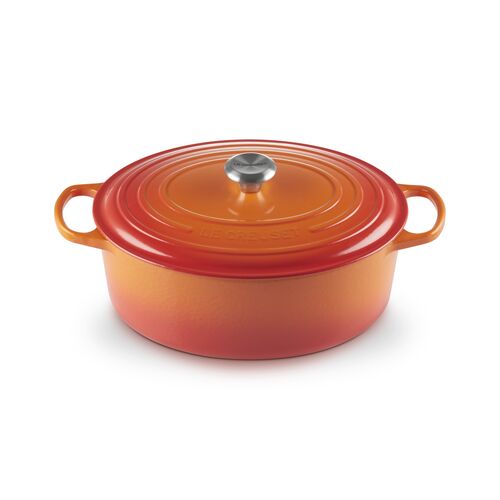 Le Creuset gietijzeren ovale braadpan 33 cm / 7.5 liter - oranjerood