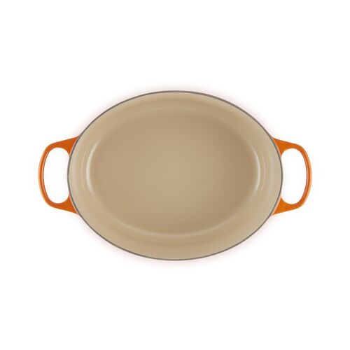 Le Creuset gietijzeren ovale braadpan 33 cm / 7.5 liter - oranjerood